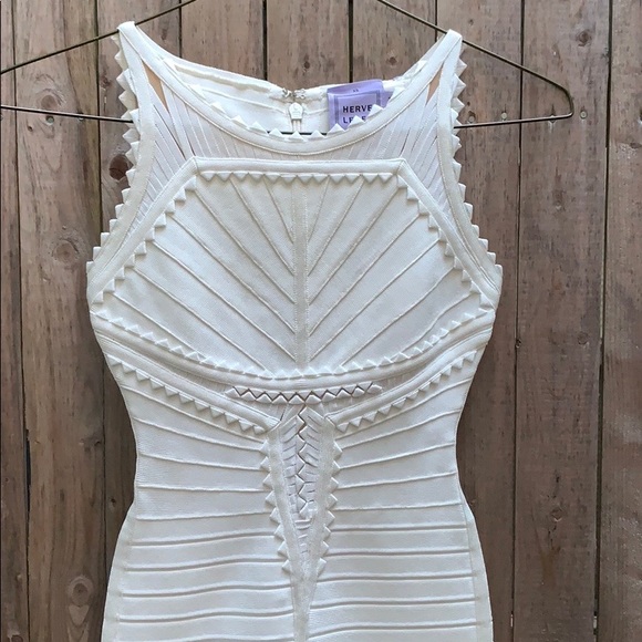 Herve Leger White Bandage Dress NWT - Picture 3 of 9
